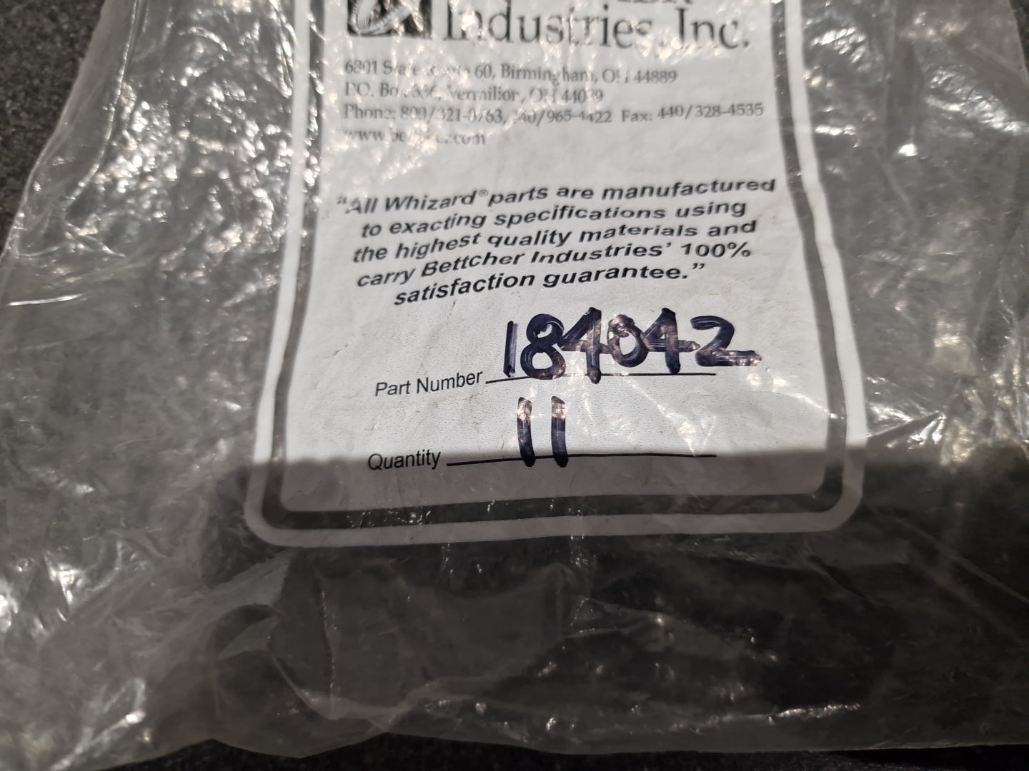 Bettcher airmax parts